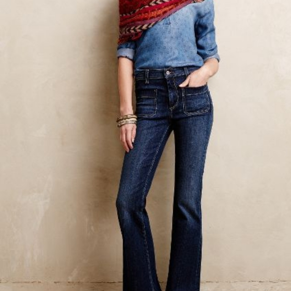 Pilcro and the Letterpress Trouser Flare Jeans